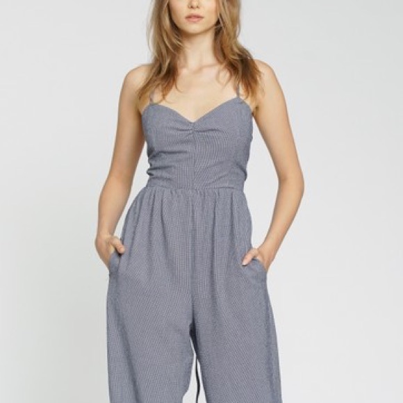 dRA Los Angeles- Mimi Gingham Jumpsuit Romper NWOT - Picture 7 of 8